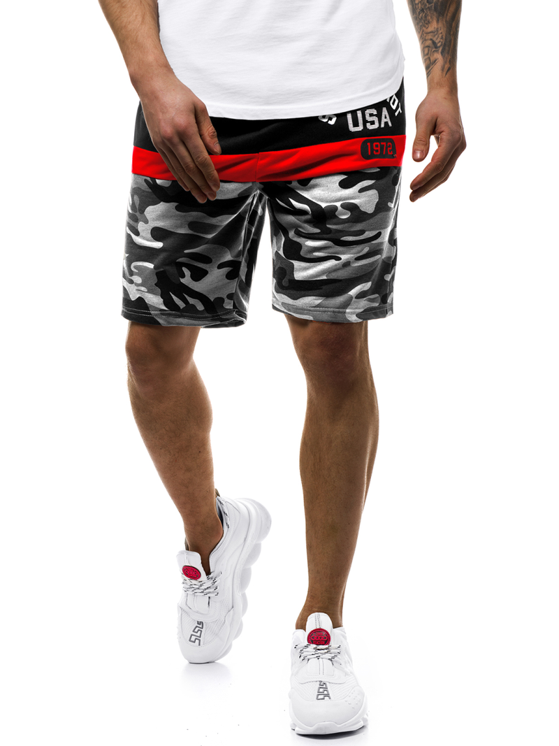 Moške kratke hlače sive OZONEE JS/KK300157