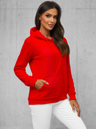 Ženska jopa s kapuco rdeča OZONEE JS/W02Z