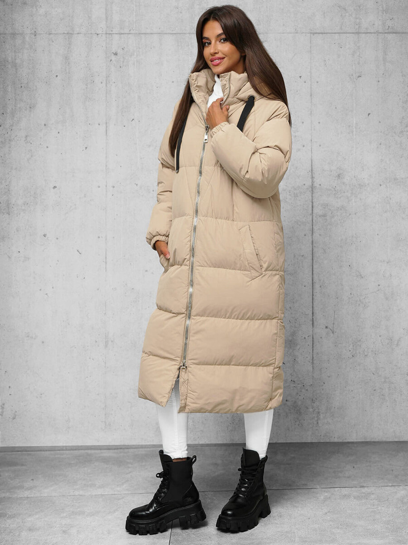 Ženska jakna bež OZONEE JS/5M3163/62Z