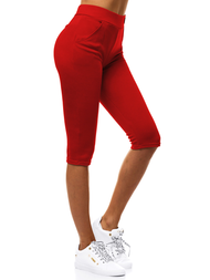 Ženske kratke pajkice rdeče OZONEE JS/1027/B5