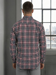 Elegantna moška srajca bordo OZONEE V/V178Z