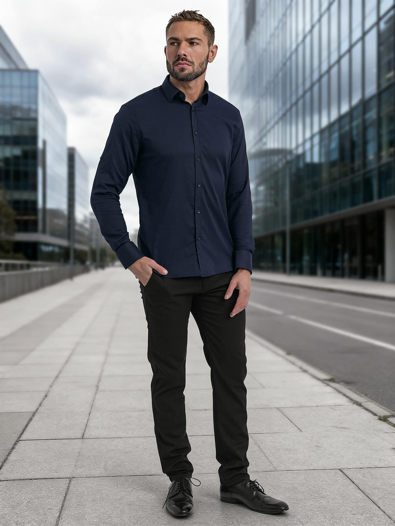 Moška srajca modra OZONEE V/V188