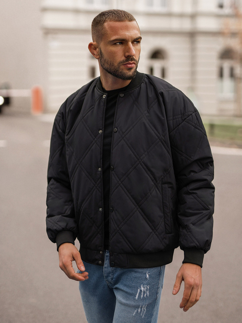 Moška prehodna jakna črna OZONEE JS/84M3020/392Z