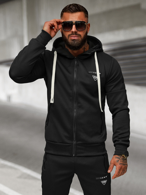 Moška trenirka črna OZONEE O/LN11760