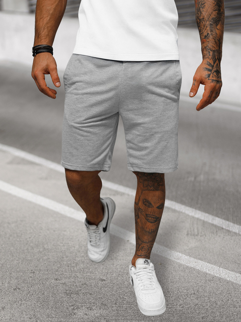 Moške športne kratke hlače sive OZONEE JS/8K100/2Z