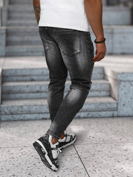 Moške kavbojke črne OZONEE NB/MP0155N