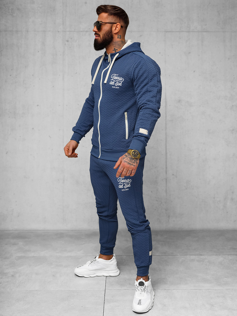 Moška trenirka indigo OZONEE O/FF5032AB