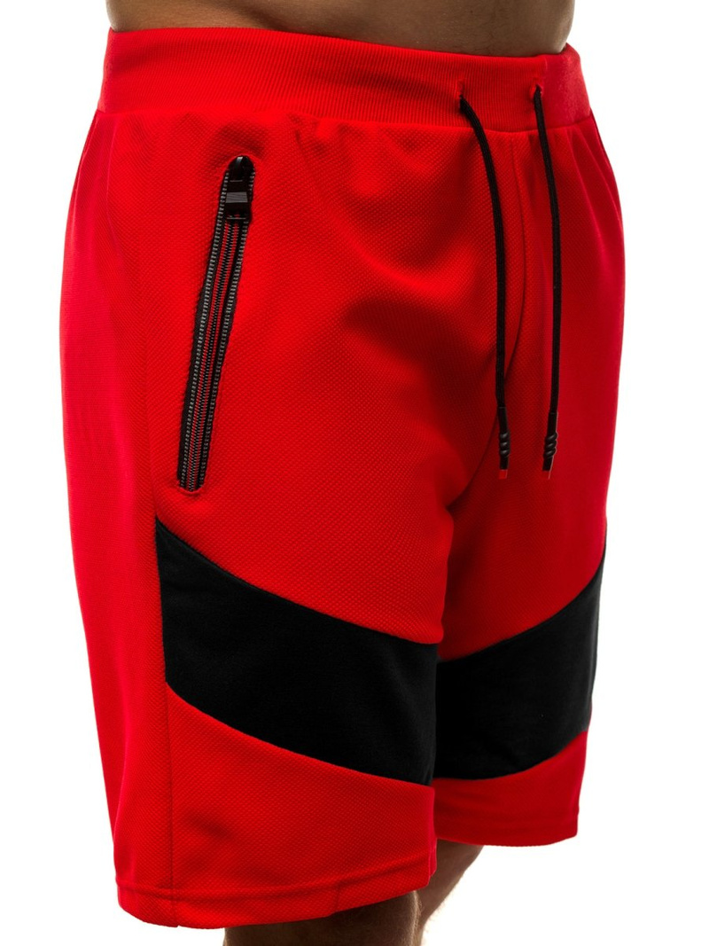 Moške kratke hlače rdeče OZONEE JS/KS2515