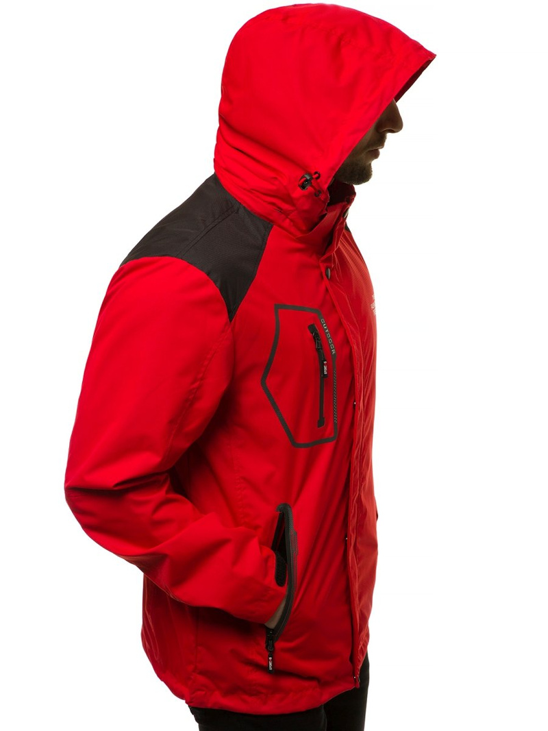 Moška prehodna jakna rdeča OZONEE MG/2515