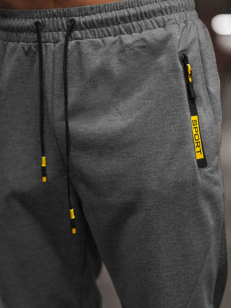 Moške športne hlače grafitne OZONEE JS/68K10350Z