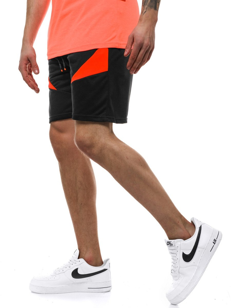 Moške kratke hlače črne OZONEE JS/KS2507