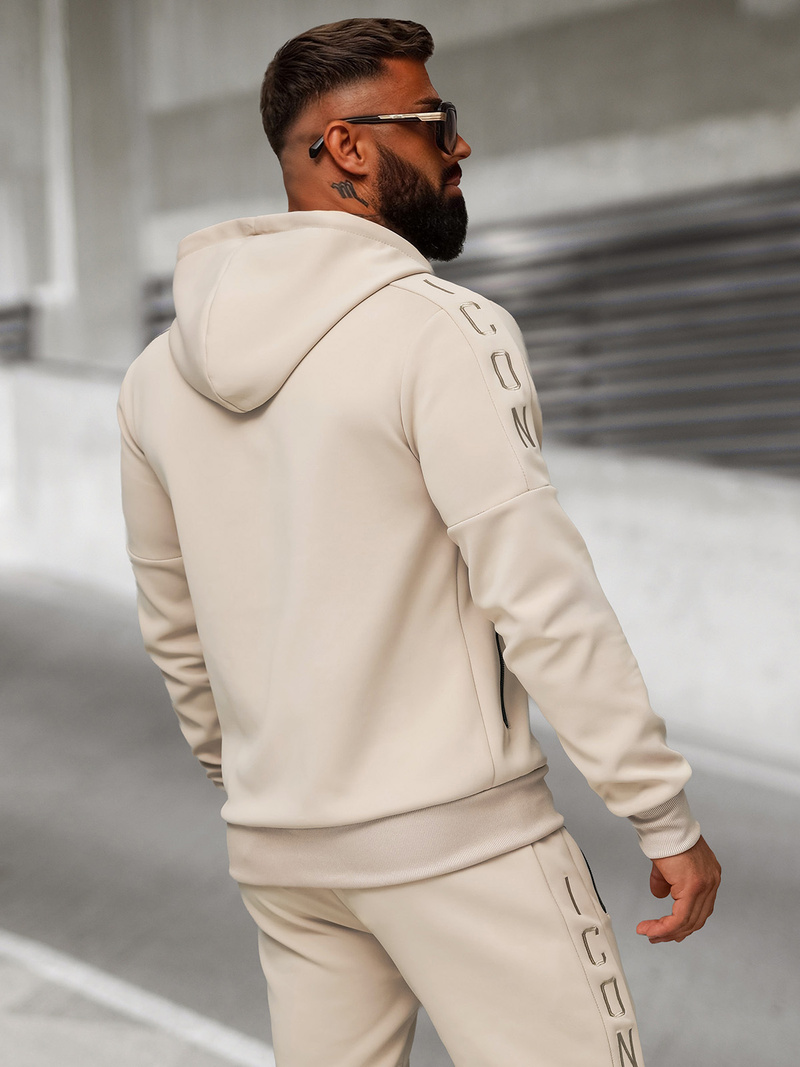 Moška trenirka bež OZONEE O/LN11760