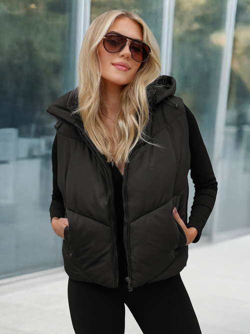 Ženski brezrokavnik črna OZONEE JS/16M9291/392