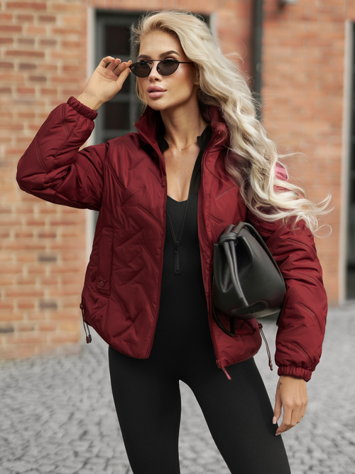 Ženska jakna bordo OZONEE JS/16M9315/06Z