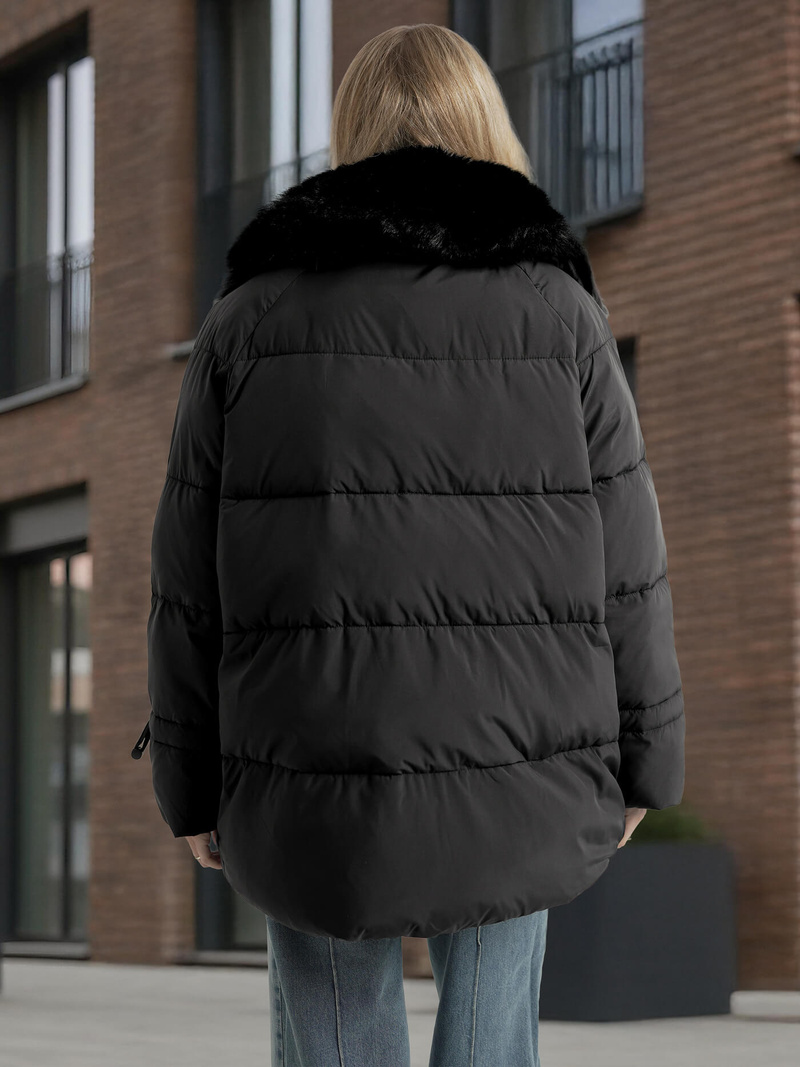 Ženska jakna črna OZONEE JS/16M9185/392