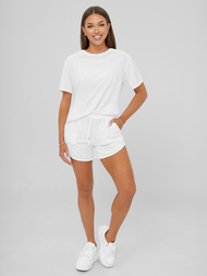 Ženski trenirka iz velurja beli OZONEE JS/35C1717/1