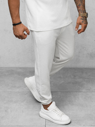 Moške športne hlače bele OZONEE O/K960SP