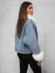 Ženska jeans jakna modra OZONEE JS/11Z8219Z