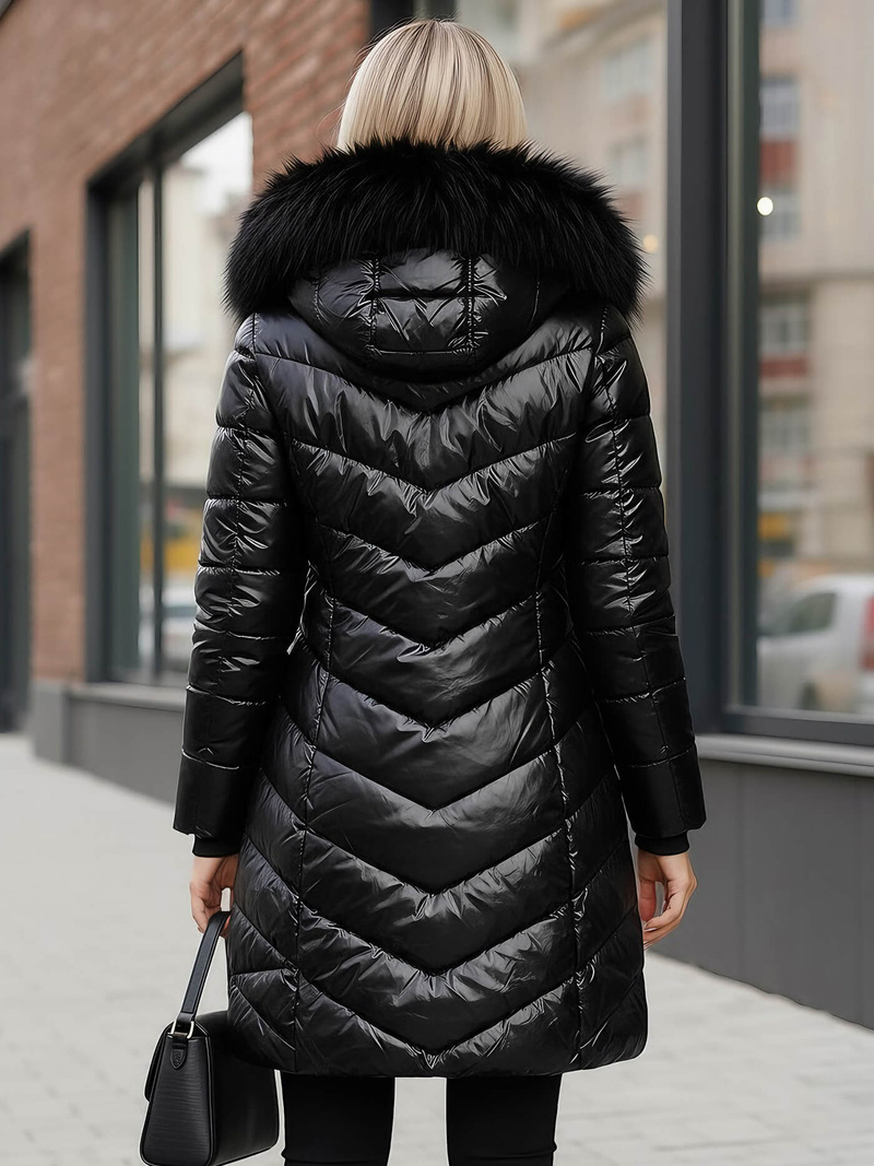 Ženska jakna črni OZONEE JS/16M9100/392Z