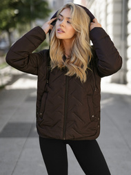 Ženska jakna čokolada OZONEE JS/16M9300/158