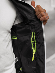 Moška softshell jakna s kapuco črna OZONEE JS/5M3105/392Z