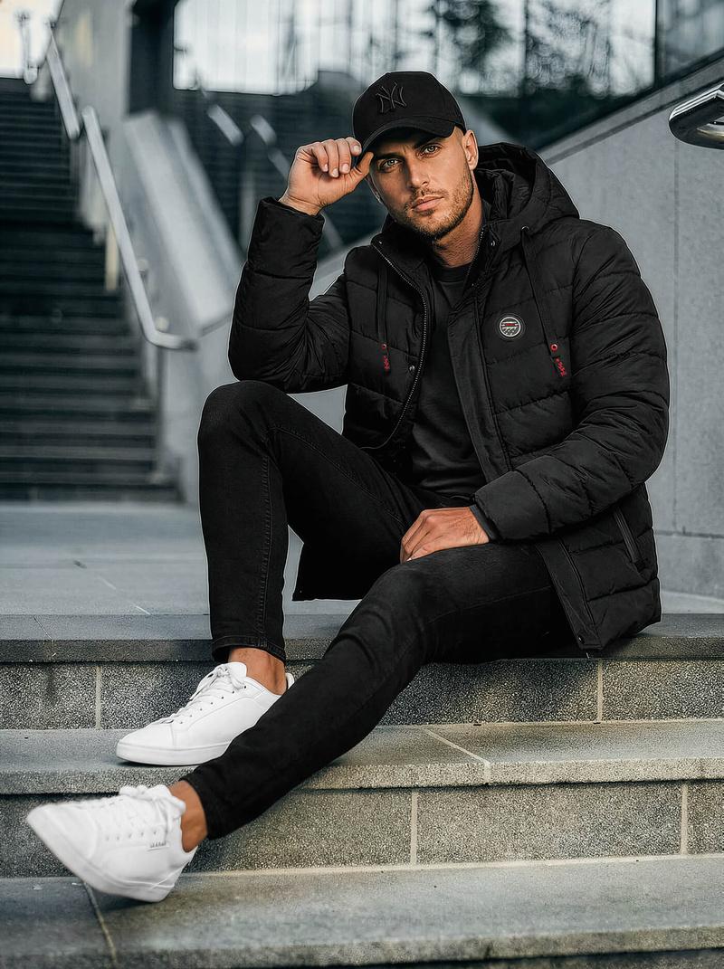 Moška jakna črna OZONEE JS/31M5081/392Z