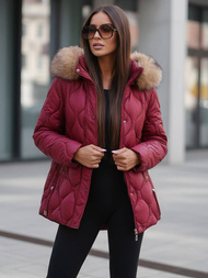 Ženska jakna bordo OZONEE JS/5M3226/1Z