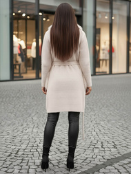 Ženski plašč bež OZONEE JS/53M5200/155Z