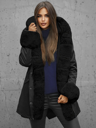 Ženska zimska jakna črna OZONEE JS/16M9062/392