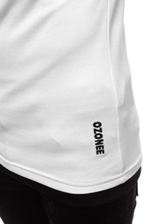 Moška majica s kapuco bela OZONEE O/1273Z