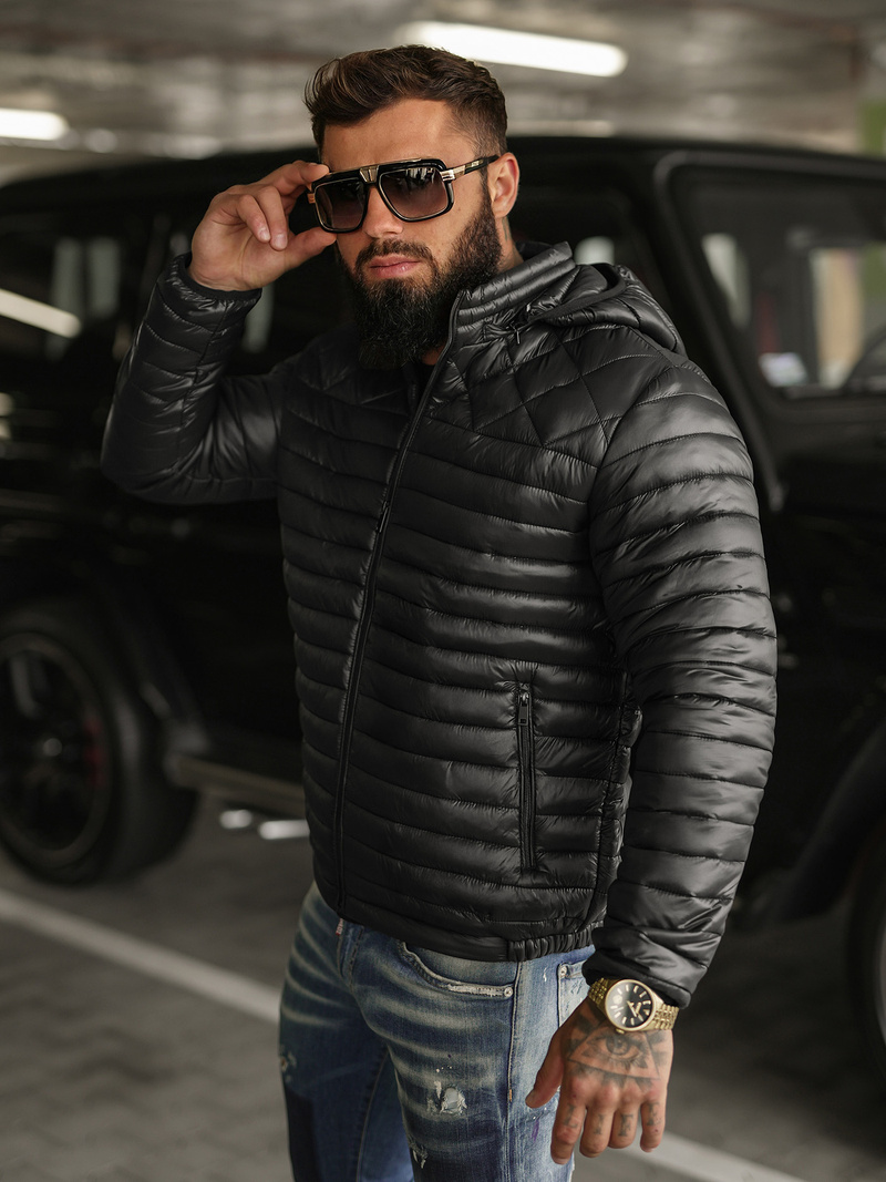 Moška jakna črna OZONEE JS/16M9328/392BZ