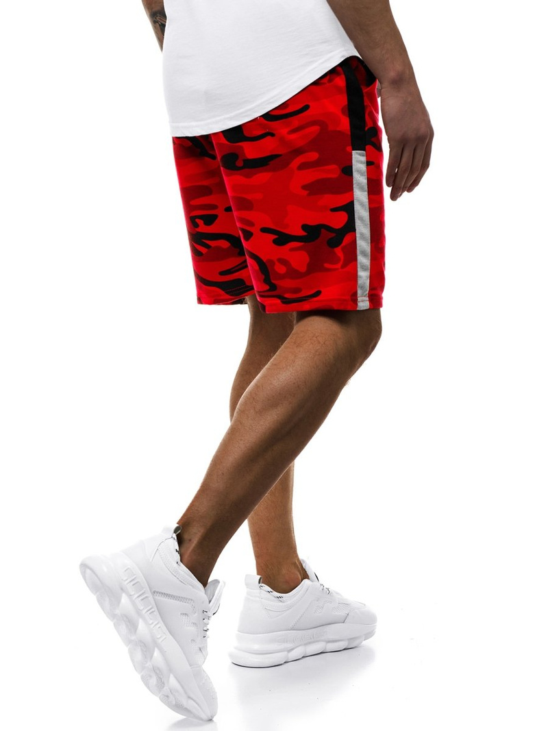 Moške kratke hlače rdeče OZONEE JS/KK300160