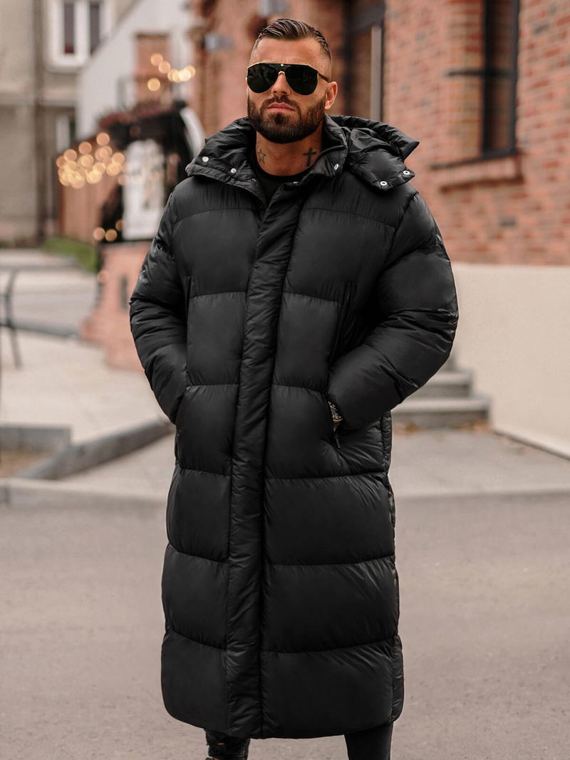 Moška zimska jakna črna OZONEE O/M3202Z