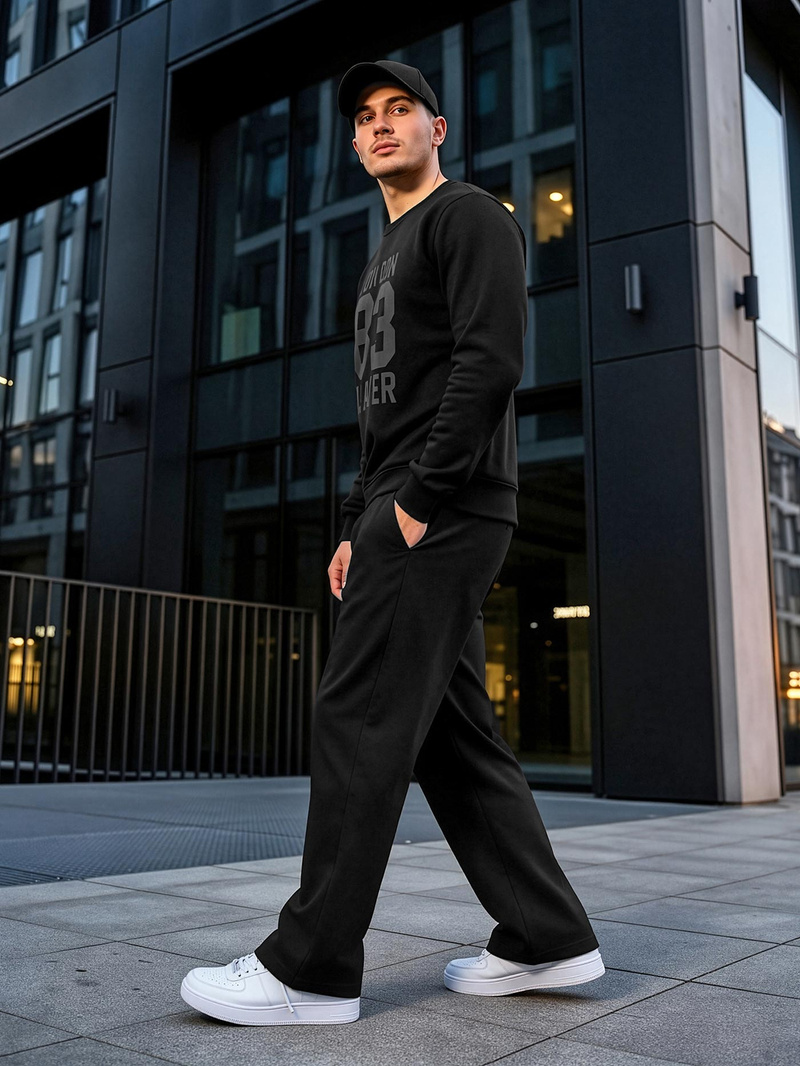 Moška jopa črna OZONEE JS/8B1976/3