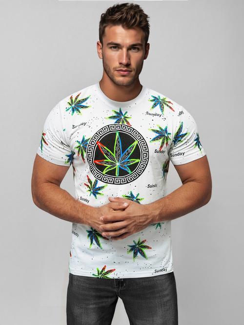 Moška majica bela OZONEE O/T136/1Z