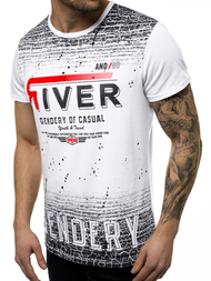 Moška majica bela OZONEE JS/SS10960