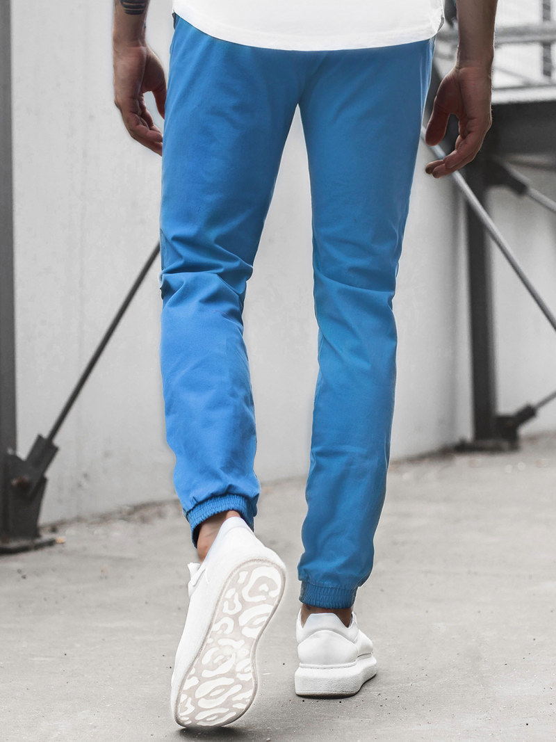 Moške hlače chino jogger svetlo-modre OZONEE JB/JP1145/2