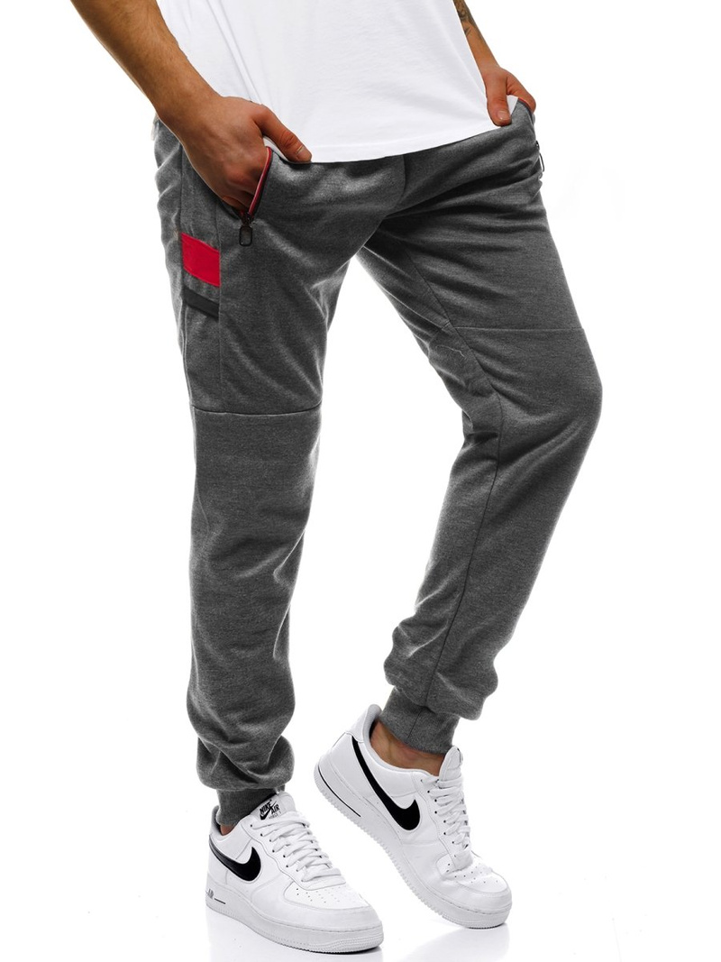 Moške športne hlače grafitne OZONEE JS/JZ11025