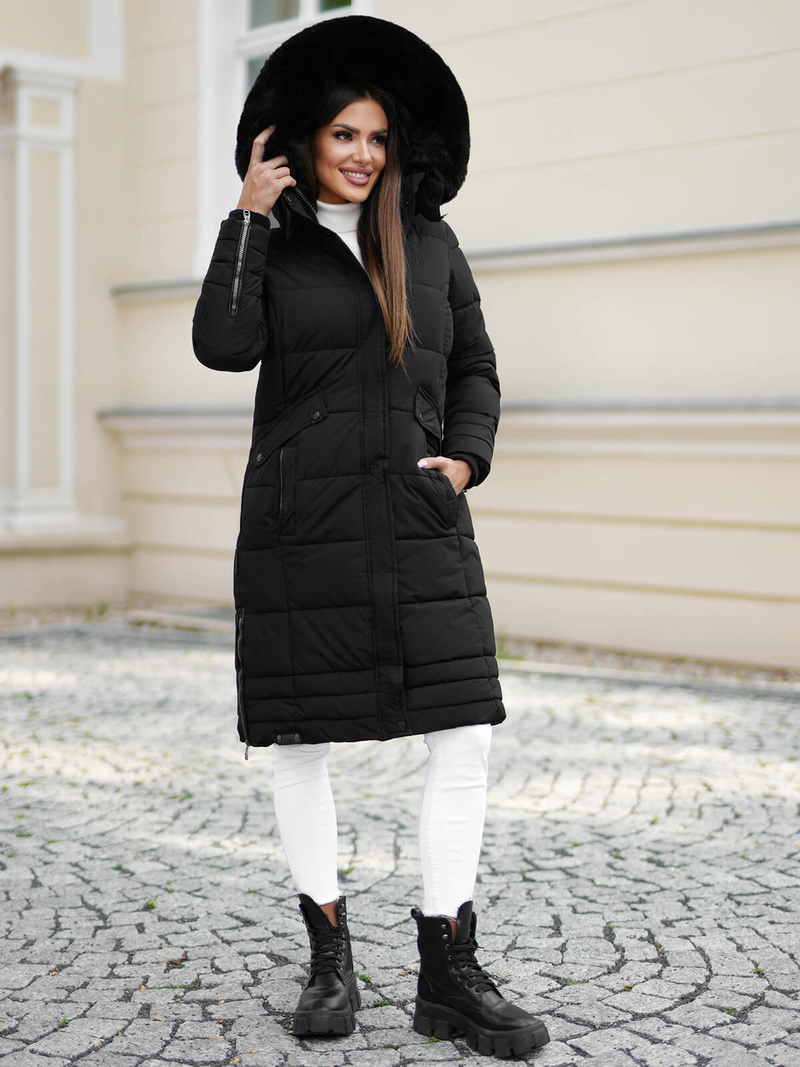 Ženska jakna črna OZONEE O/W377Z