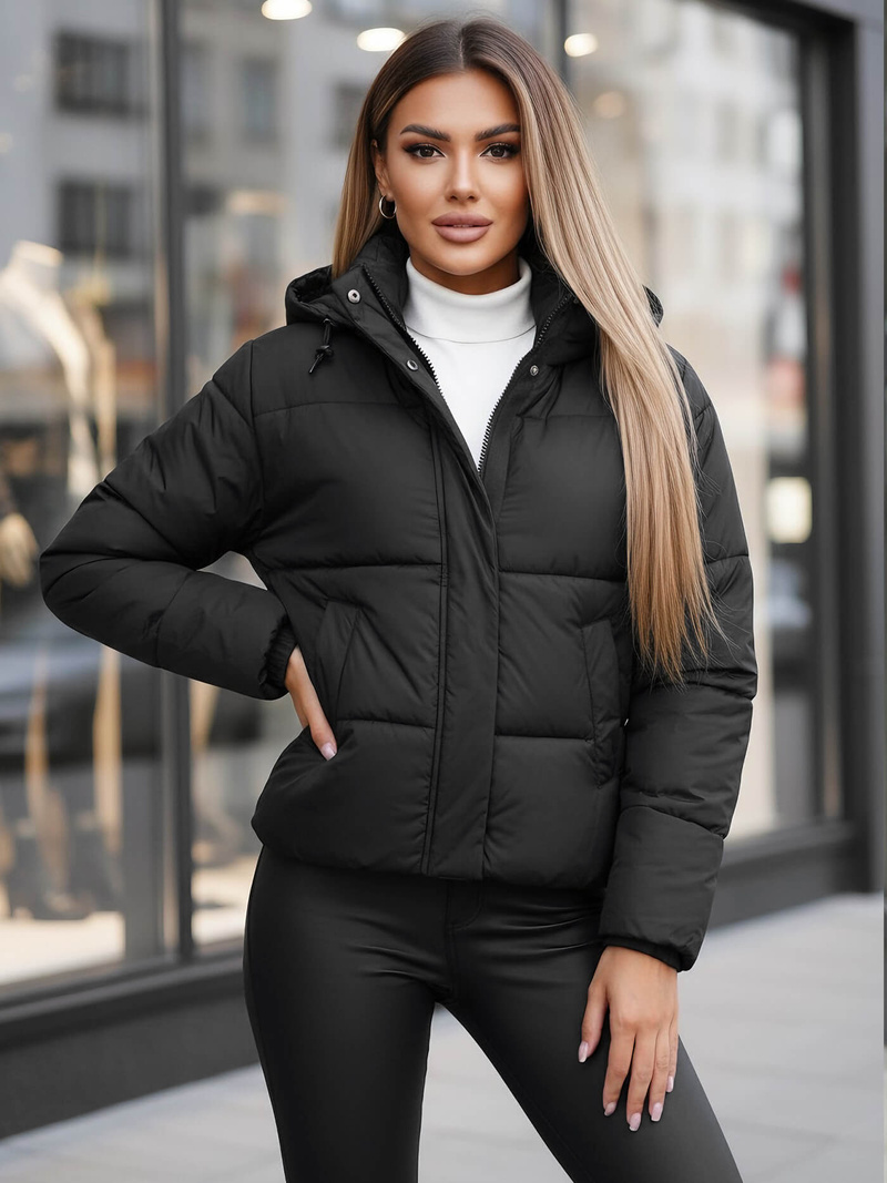 Ženska jakna črna OZONEE JS/16M9188/392Z