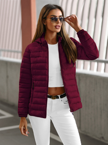 Ženska jakna bordo OZONEE JS/16M9103/01Z