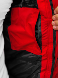 Moška zimska jakna rdeča OZONEE O/M798