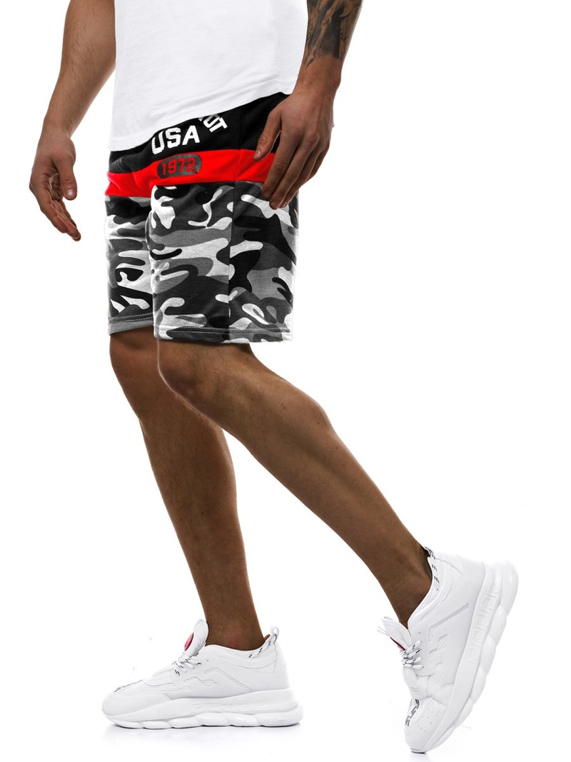 Moške kratke hlače sive OZONEE JS/KK300157