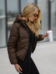 Ženska jakna čokolada OZONEE JS/16M9187/158