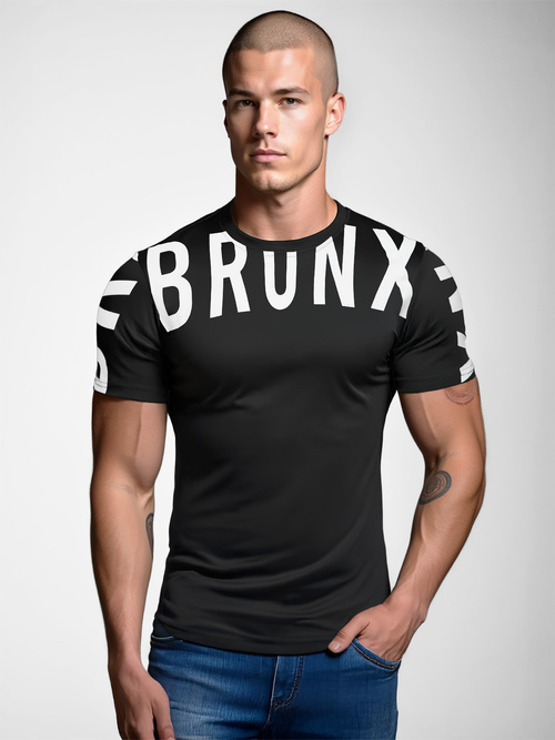 Moška majica črna OZONEE O/8T1265/3Z