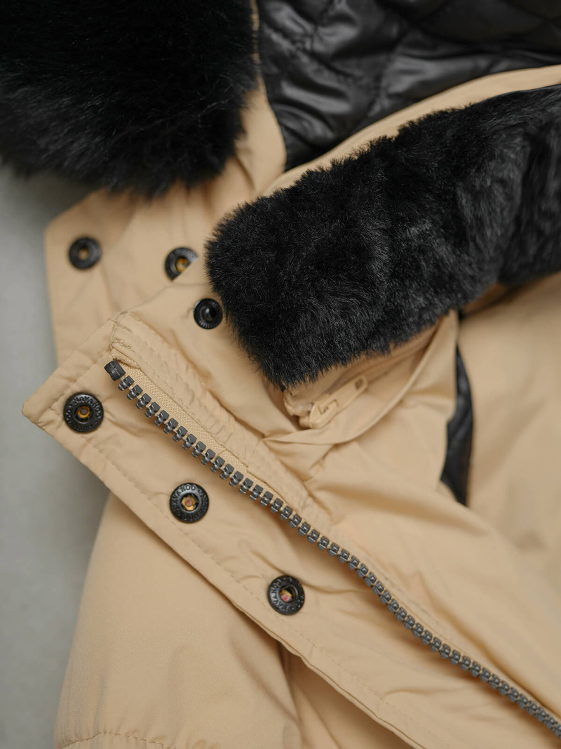 Ženska jakna bež OZONEE O/W377