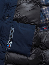 Moška zimska jakna mornarsko modri OZONEE JS/5M718/215