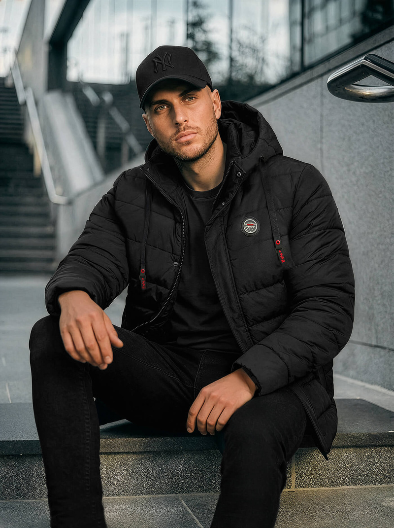 Moška jakna črna OZONEE JS/31M5081/392Z