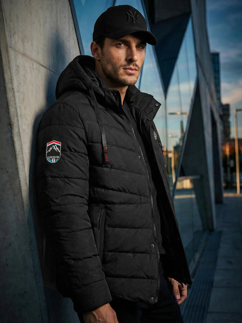 Moška jakna črna OZONEE JS/31M5081/392