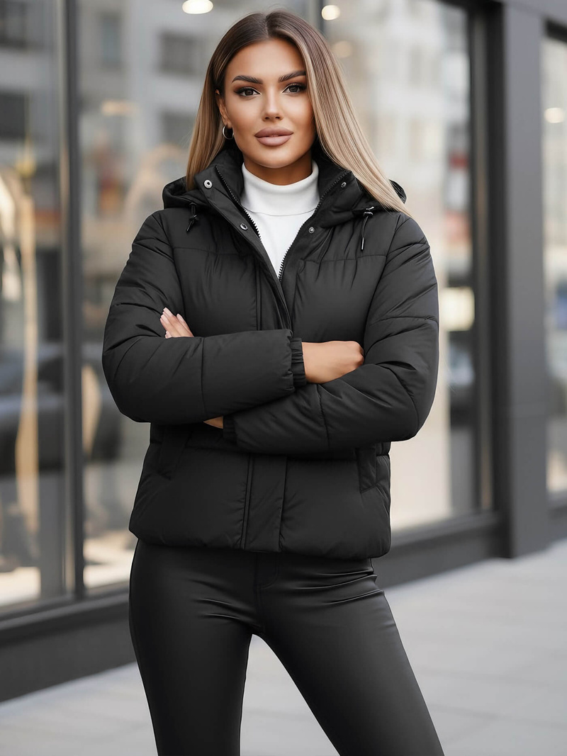 Ženska jakna črna OZONEE JS/16M9188/392Z